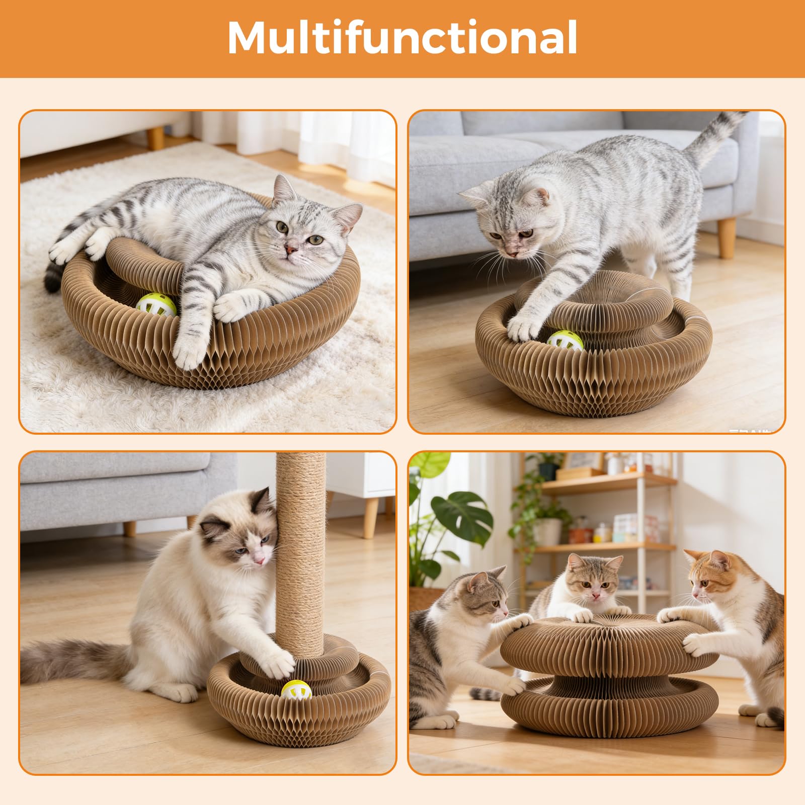 EXTFANS Multi-room enrichment suits small apartments and multi-cat homes.