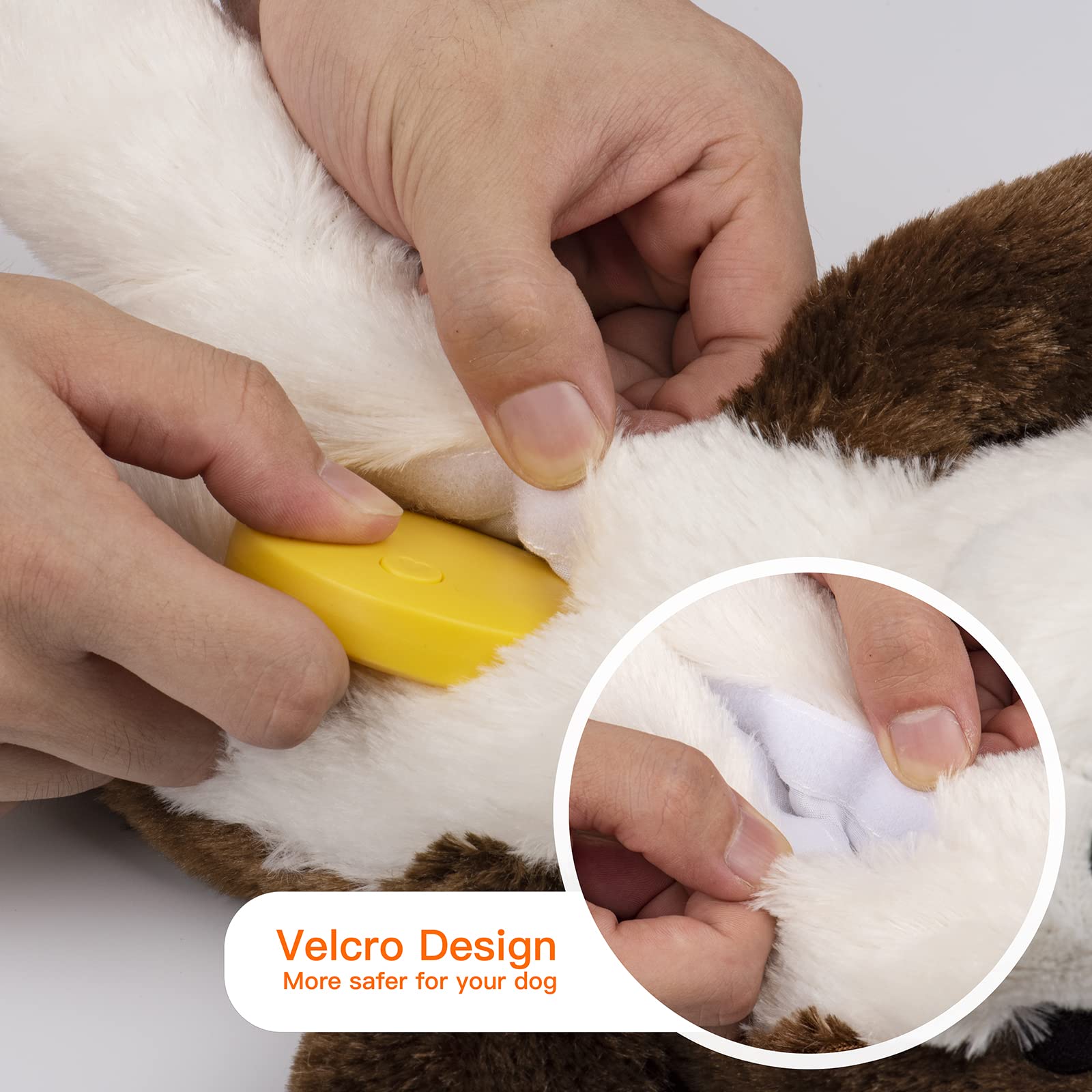 Extragele Heartbeat Puppy Toy sleep aid in bed supports relaxed naps.