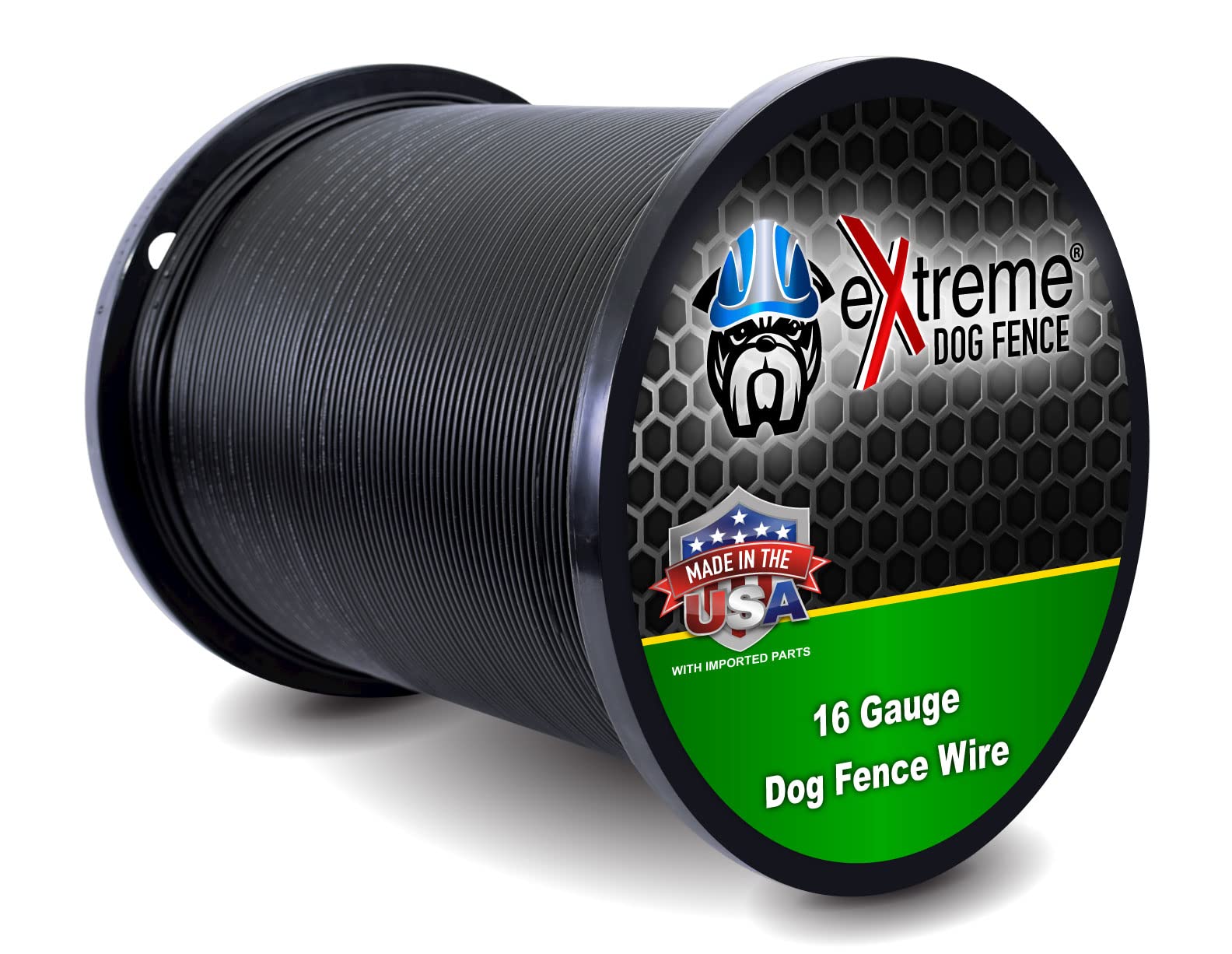Extreme Dog Fence 16-gauge cable close-up for durable underground fencing.
