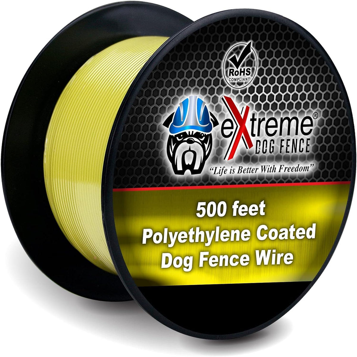 Extreme Dog Fence 500ft wire roll for durable underground containment.