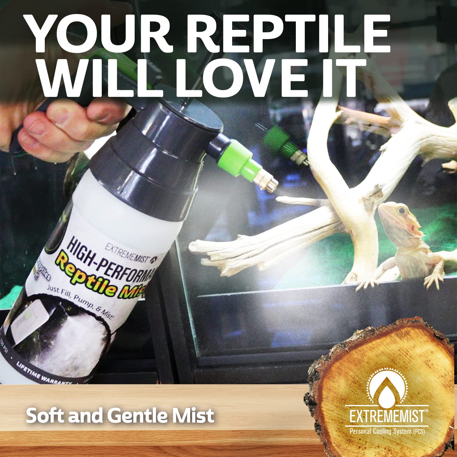 EXTREMEMIST adjustable nozzle enabling mist or jet spray.