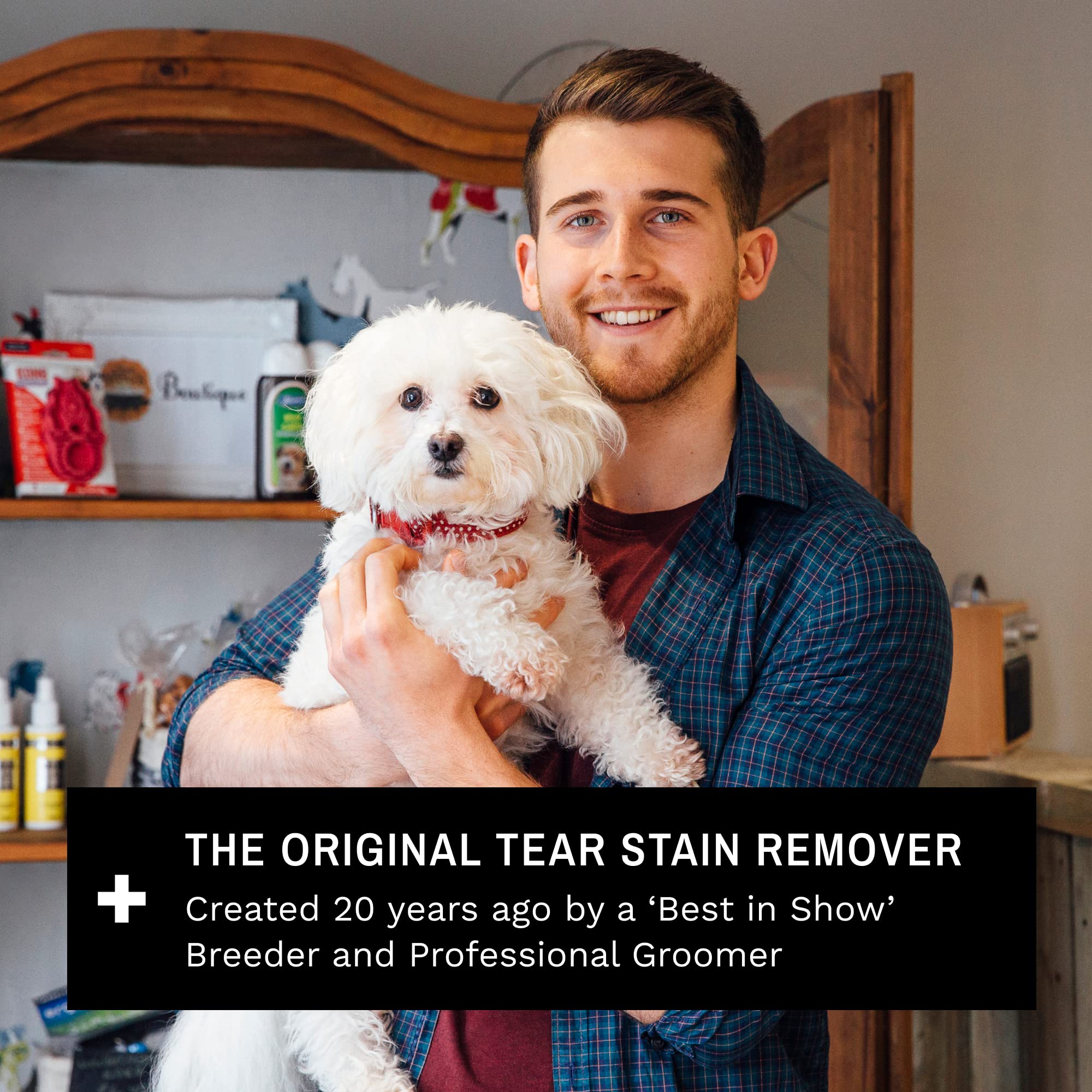 Eye Envy tear stain cleanser system-ready image showing compatible routine