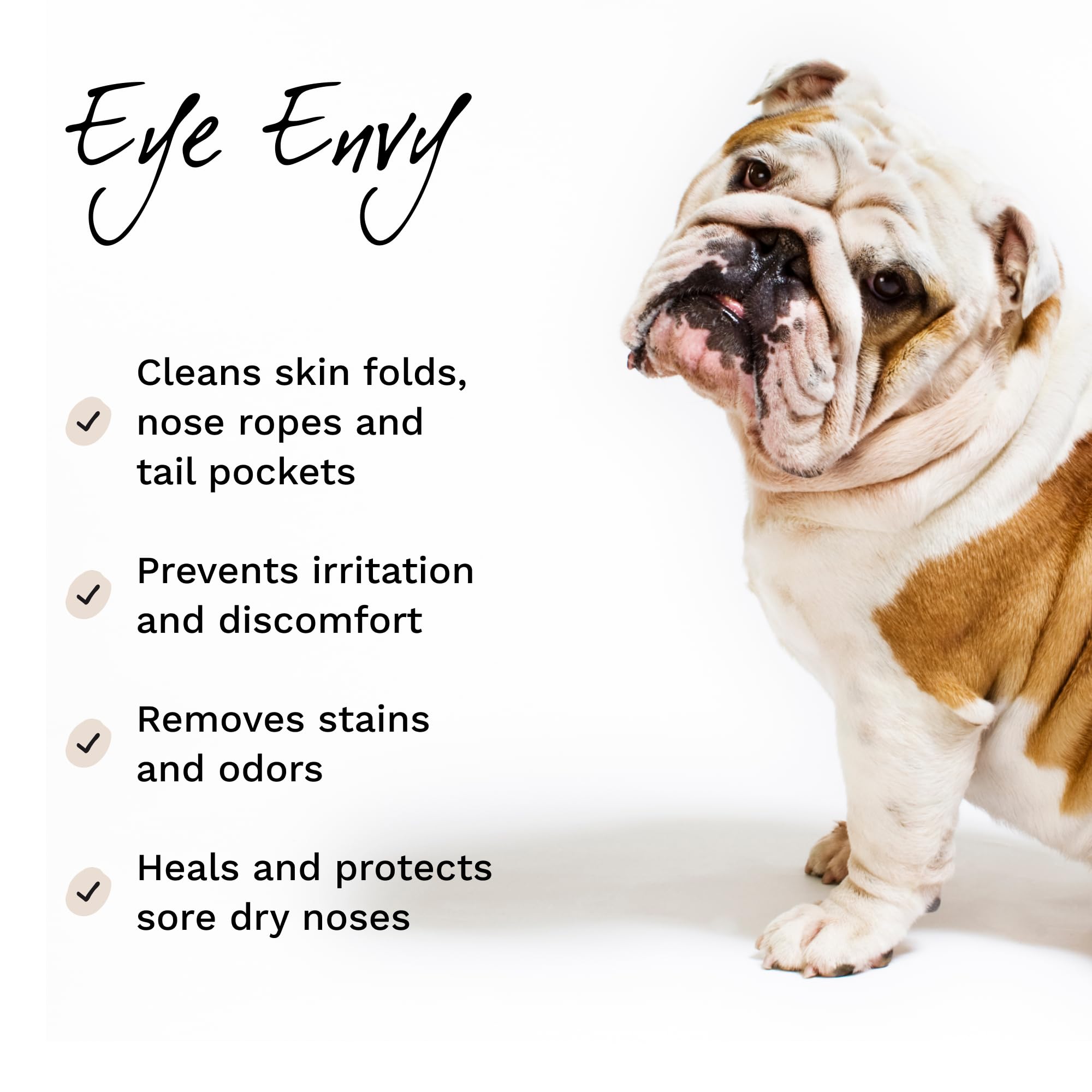 Eye Envy Tear Stain Powder keeps the eye area dry and stain-free.