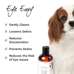 Eye Envy Tear Stain Remover with applicator pads helps lift crust gently.