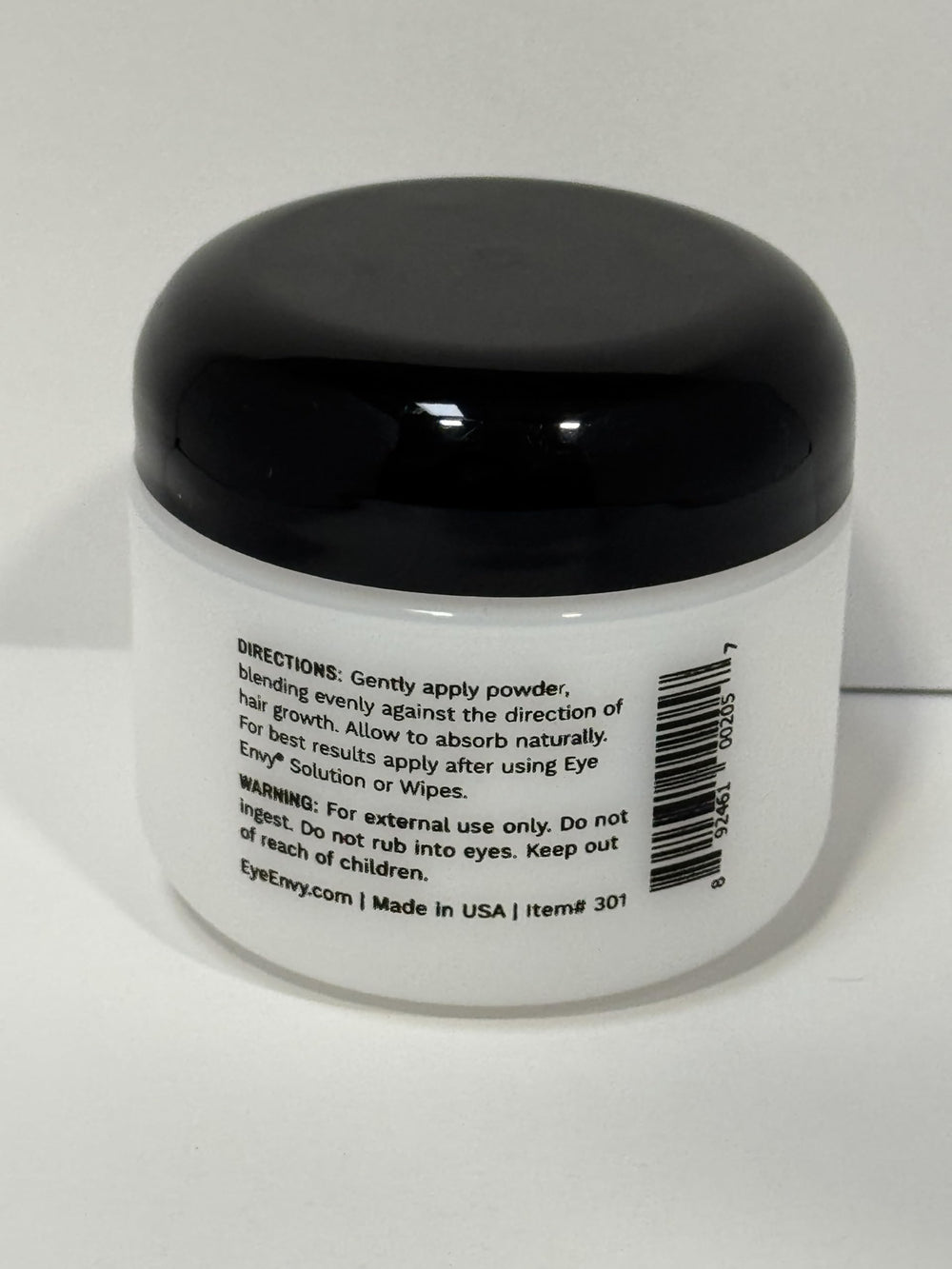Eye Envy Tear Stain Remover Powder packaging displaying USA-made label.