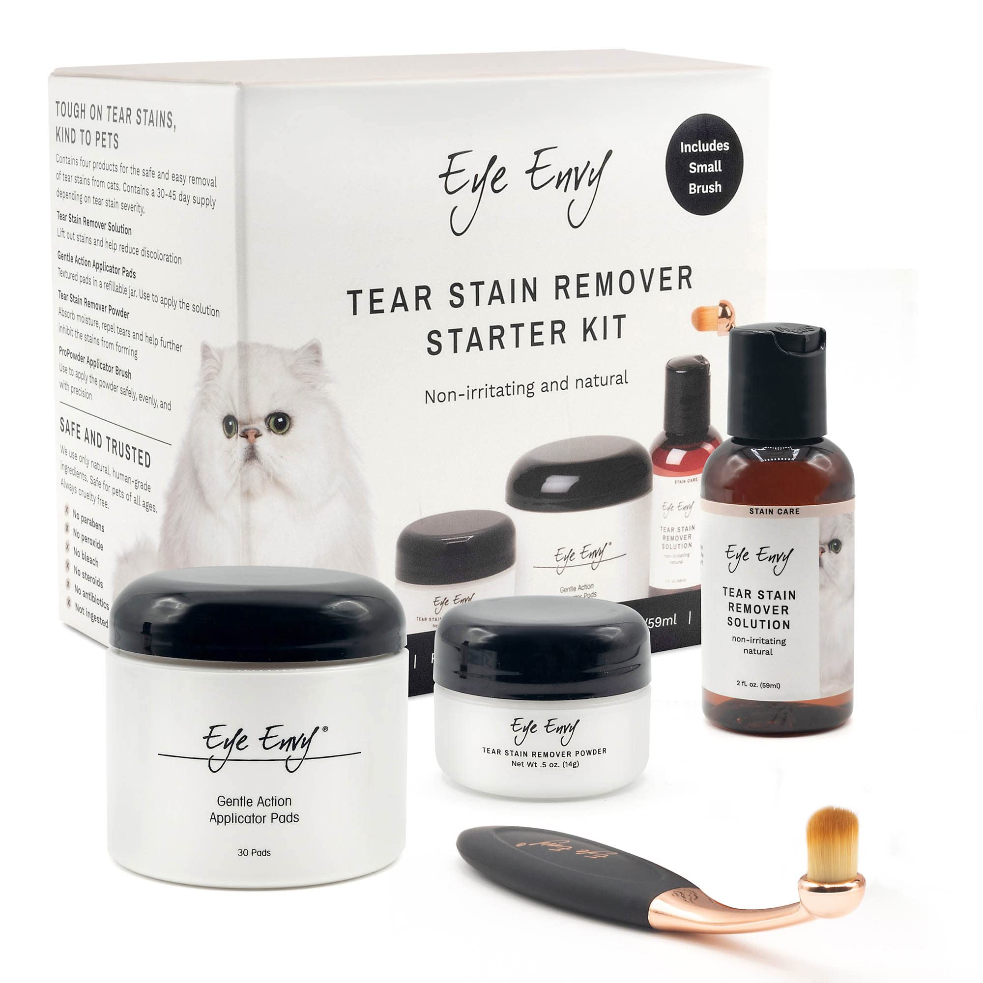 Eye Envy Tear Stain Solution bottle for safe eye cleaning