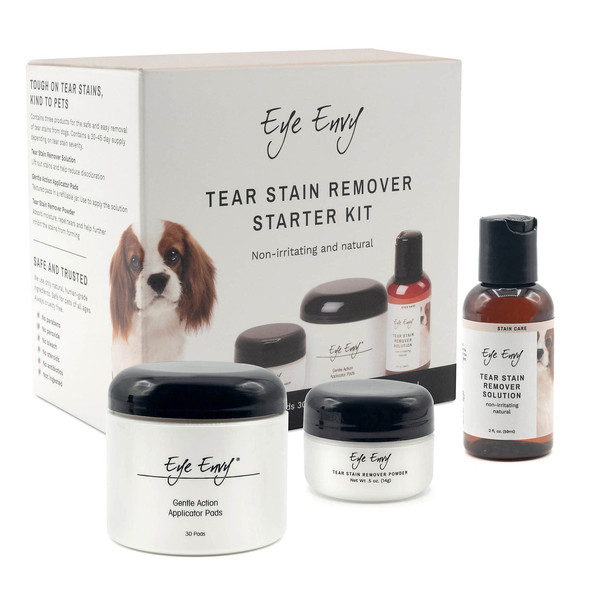 Eye Envy bottle for safe, gentle tear stain removal