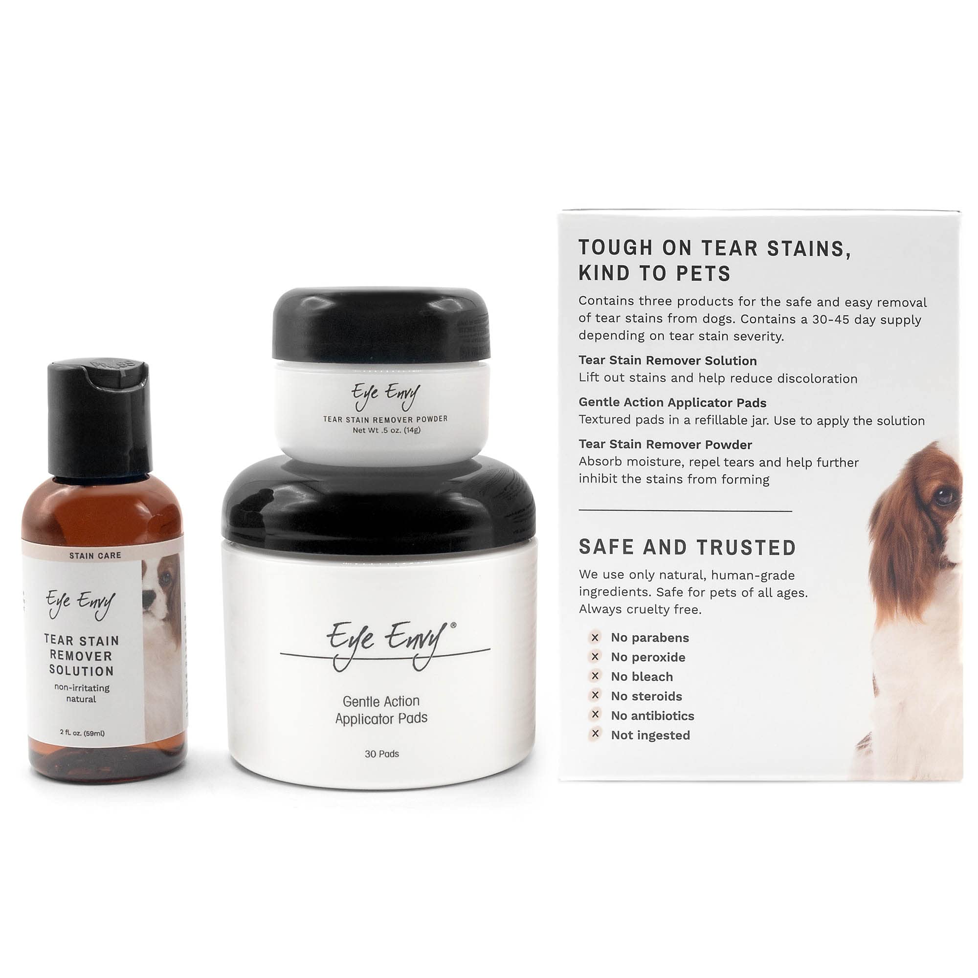 Eye Envy powder jar for moisture absorption and stain prevention