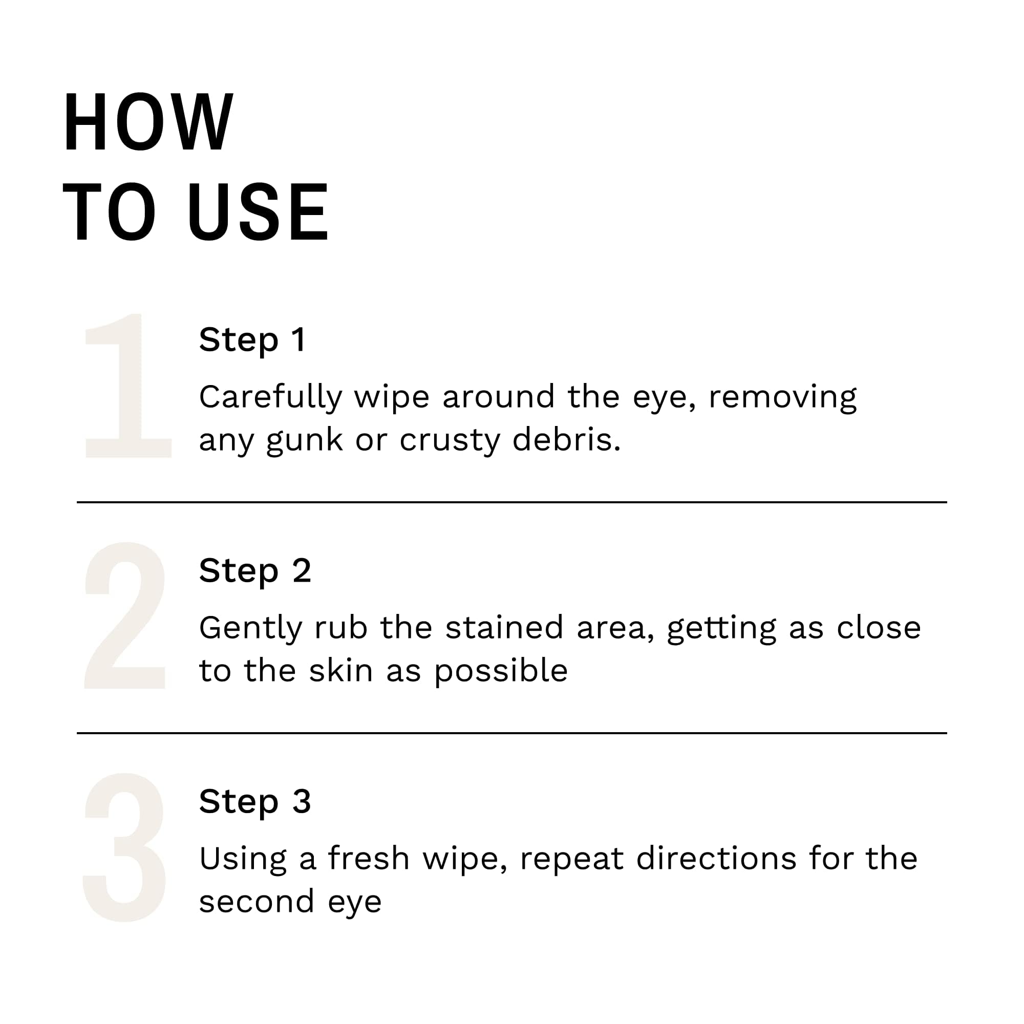 Eye Envy Tear Stain Wipes ideal for Persian and Exotic breeds