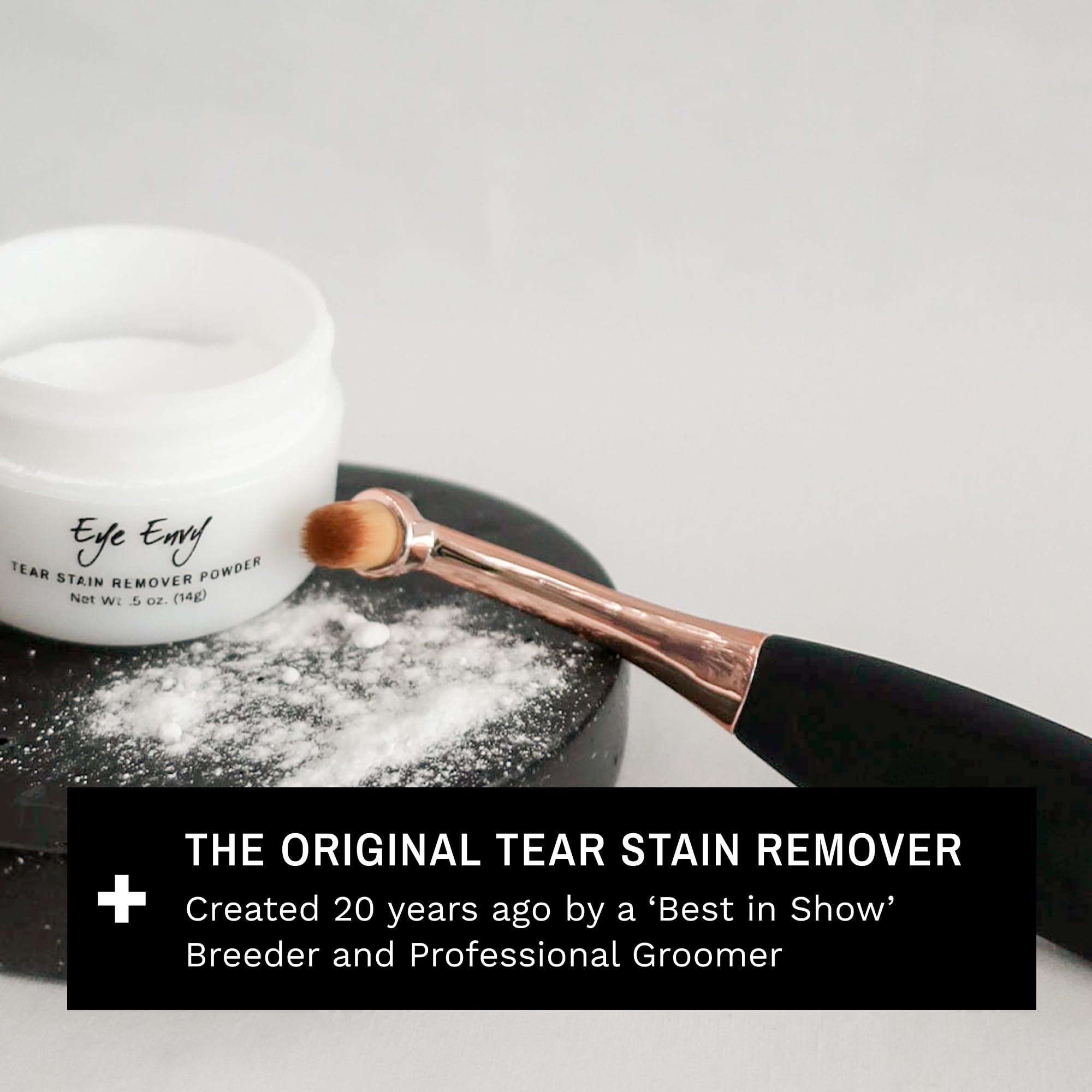 Eye Envy White dog breeds benefit from this stain removal routine.