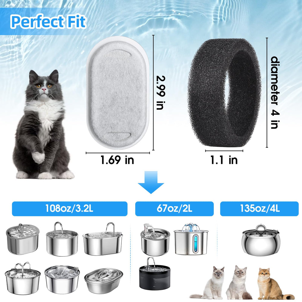 Eyehoce refills and sponges kit for stainless steel fountains