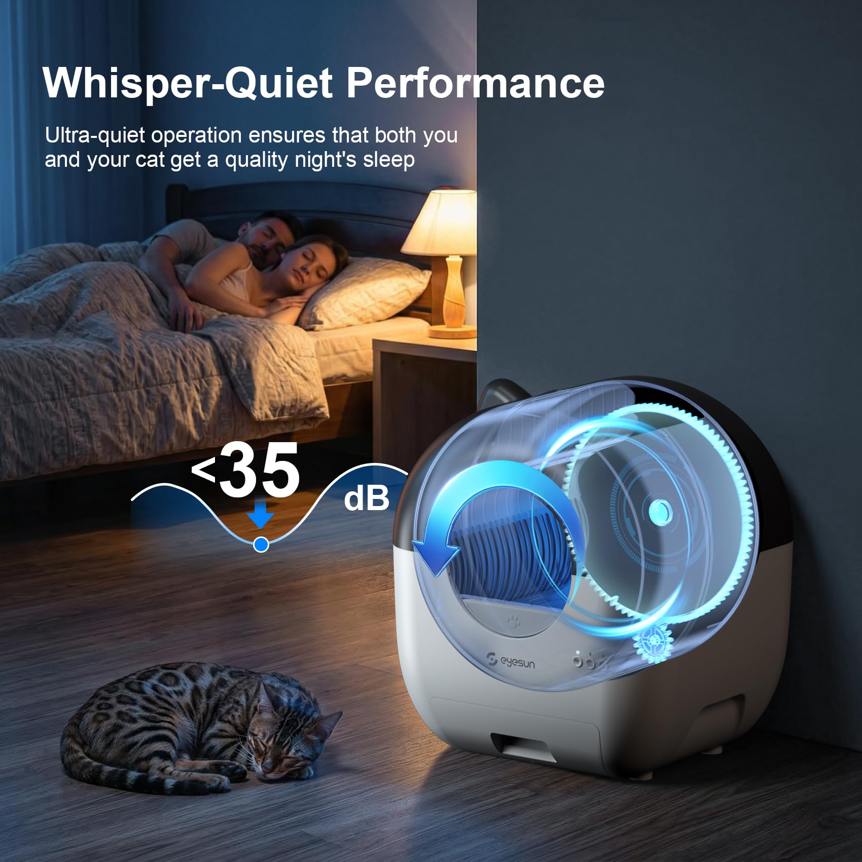 EYESUN odor-control system with deodorizer keeps rooms fresh.