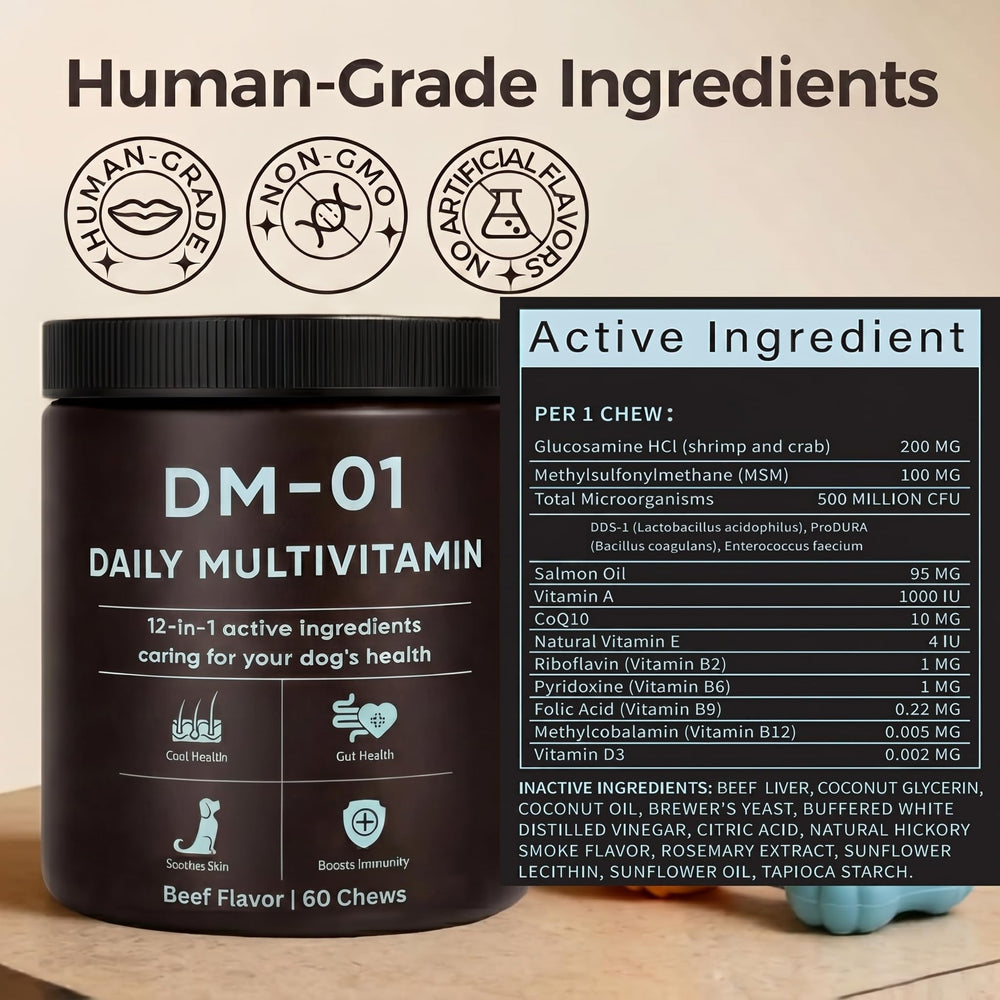 EYUTRD DM-01 salmon-oil coat-glow for a healthy coat.