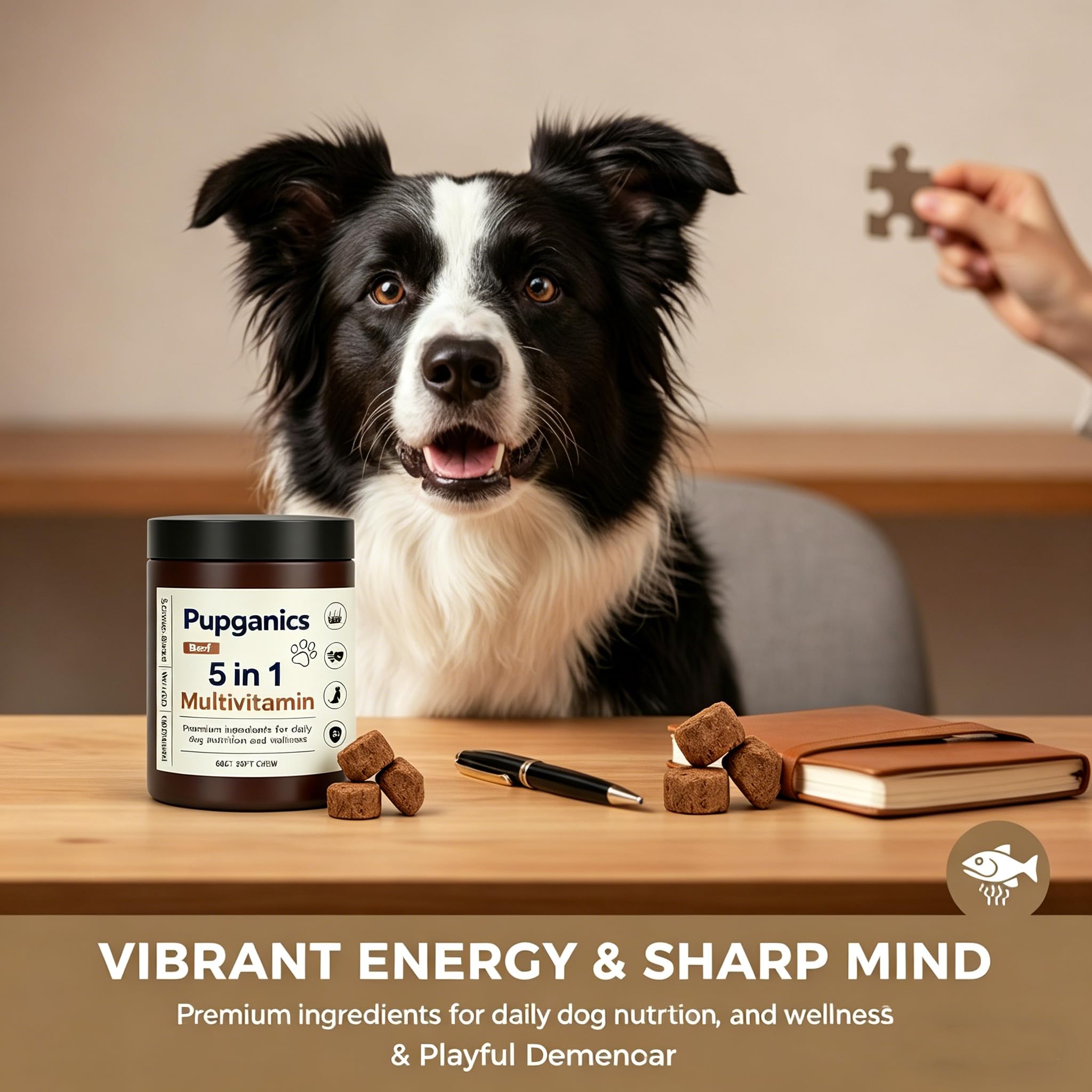 EYUTRD Pupganics chews supporting joints and mobility.