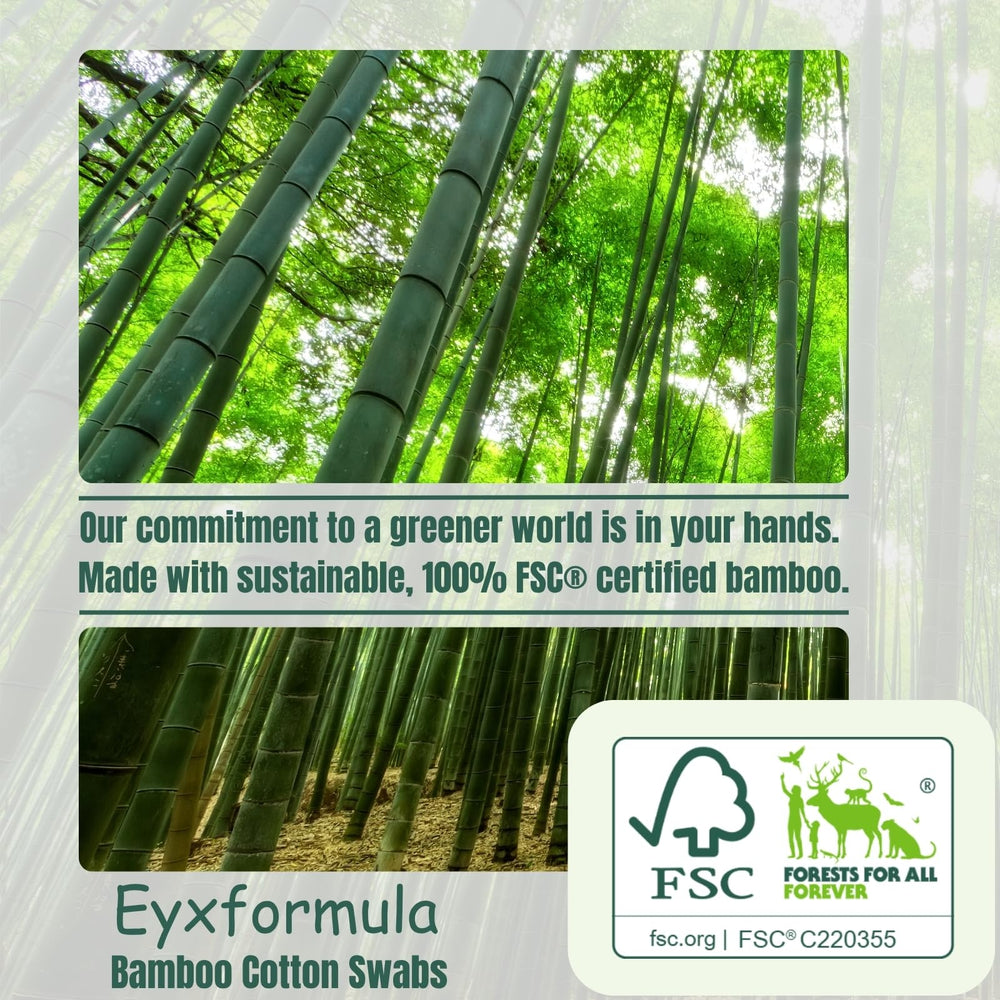 eyxformula one-point-five-inch cotton tip for deep cleaning in pet ears.