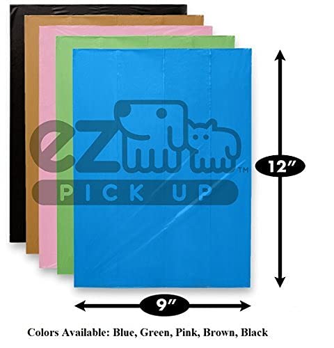 EZ PICK UP bag rolls shown with 50 rolls for reliable on the go refills