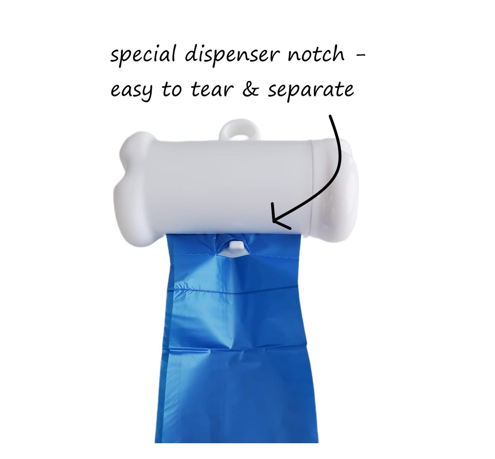 EZ PICK UP blue color enhances visibility for quick bag retrieval.