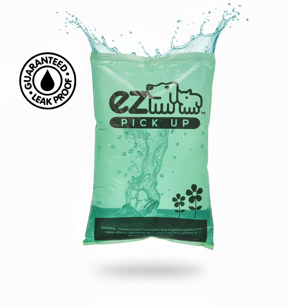 EZ PICK UP leak-proof, extra-thick bags suitable for cat litter.
