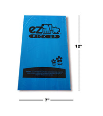 EZ PICK UP unscented blue bags ideal for clean, low-odor waste collection.