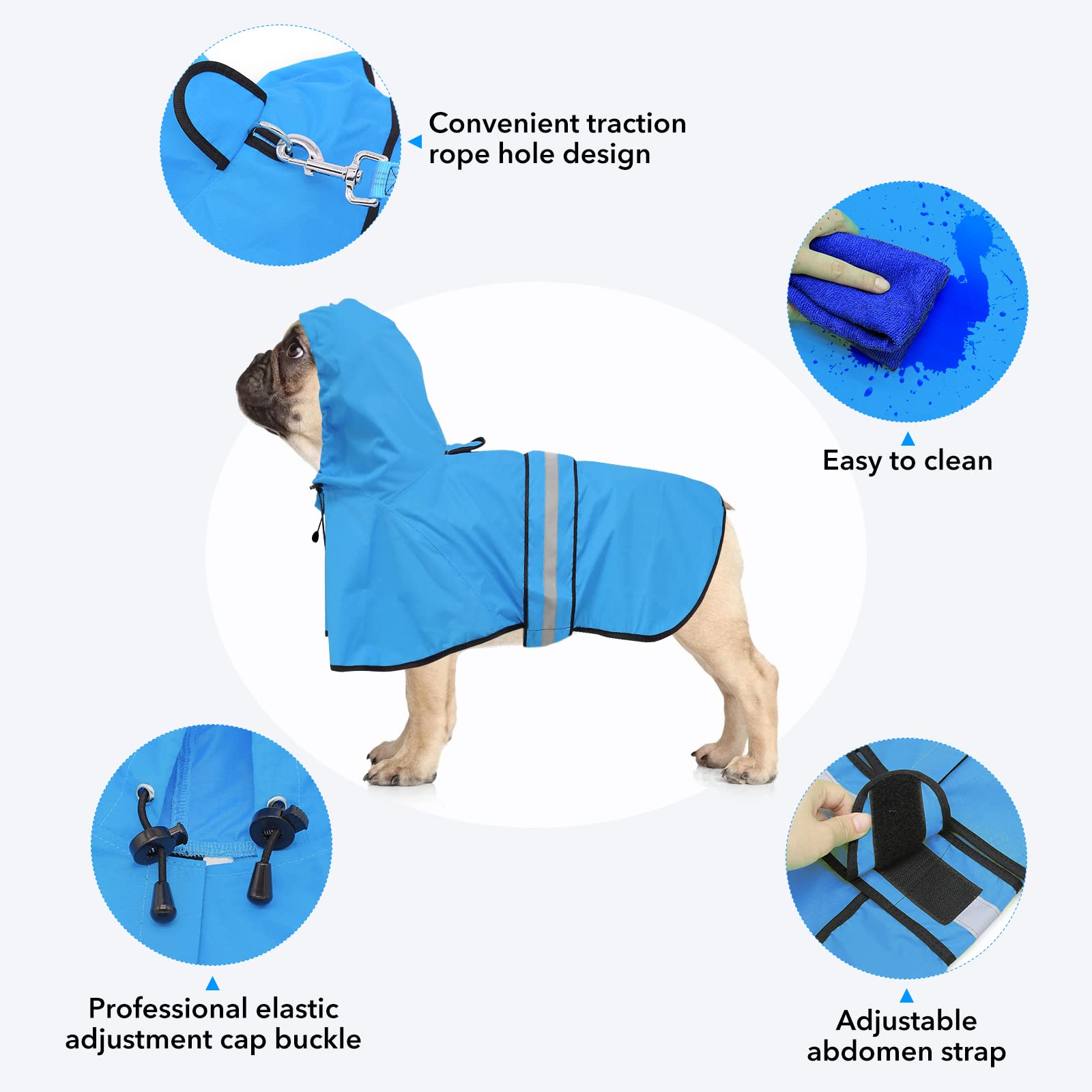 Ezierfy reflective strips help keep dogs visible during night strolls.