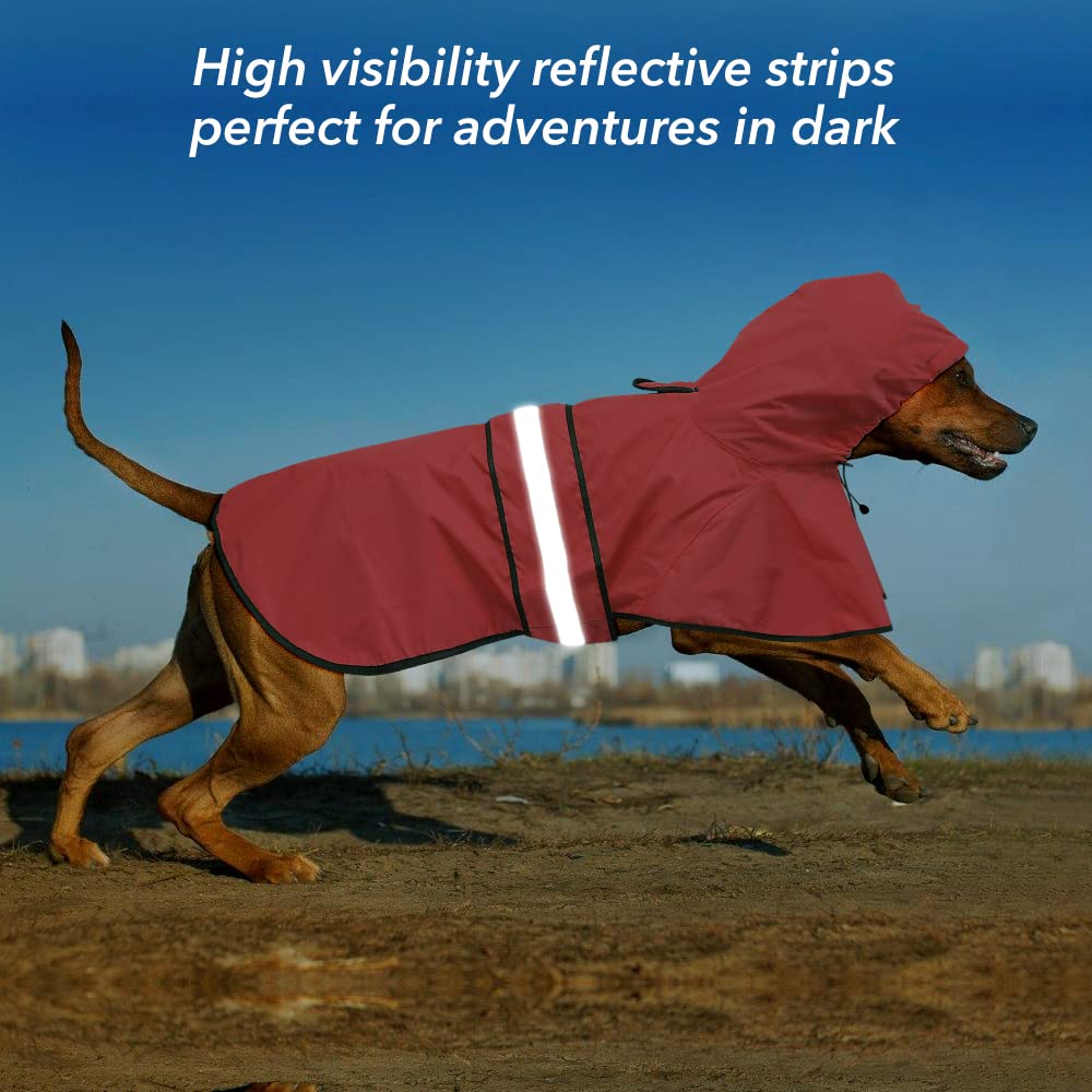 Ezierfy coat features reflective belly strip to improve visibility in low light