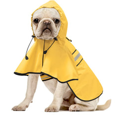 Ezierfy reflective dog raincoat in yellow boosts visibility for evening walks