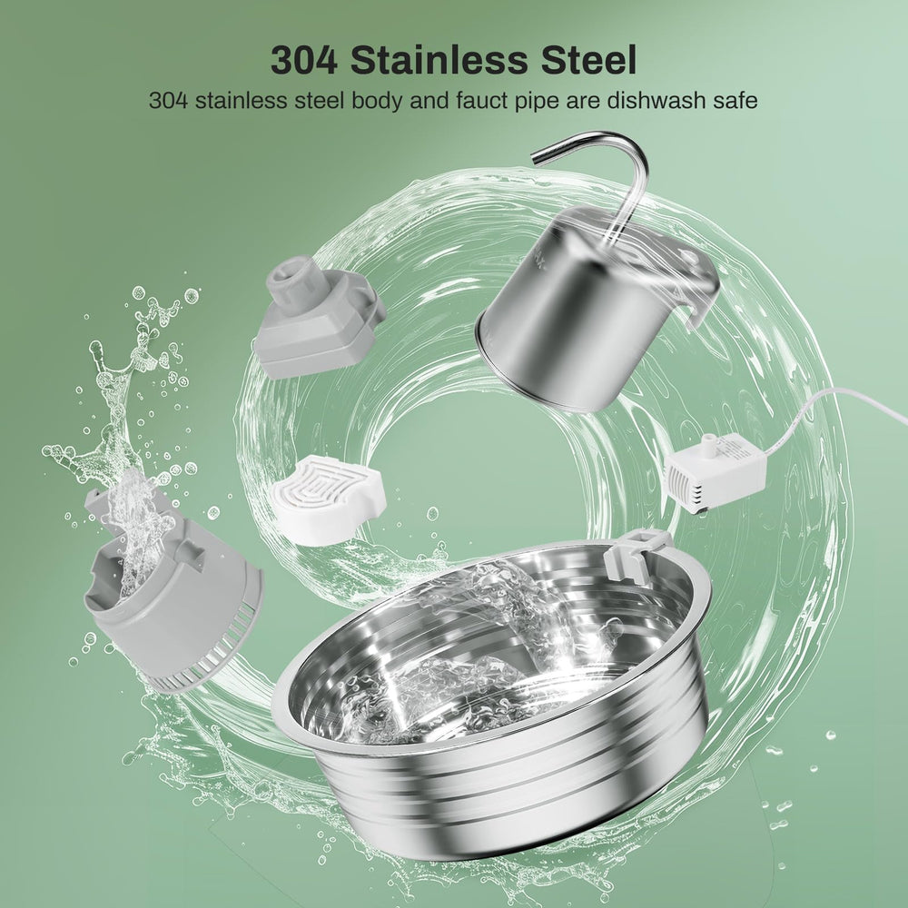 EZMioo cat fountain BPA-free and dishwasher-safe for easy care