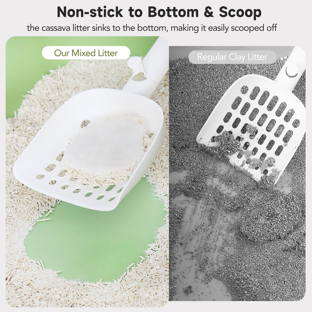 EZSKUUP low tracking tofu litter minimizes paw tracking for cleaner floors