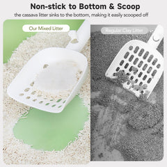 EZSKUUP low tracking tofu litter minimizes paw tracking for cleaner floors