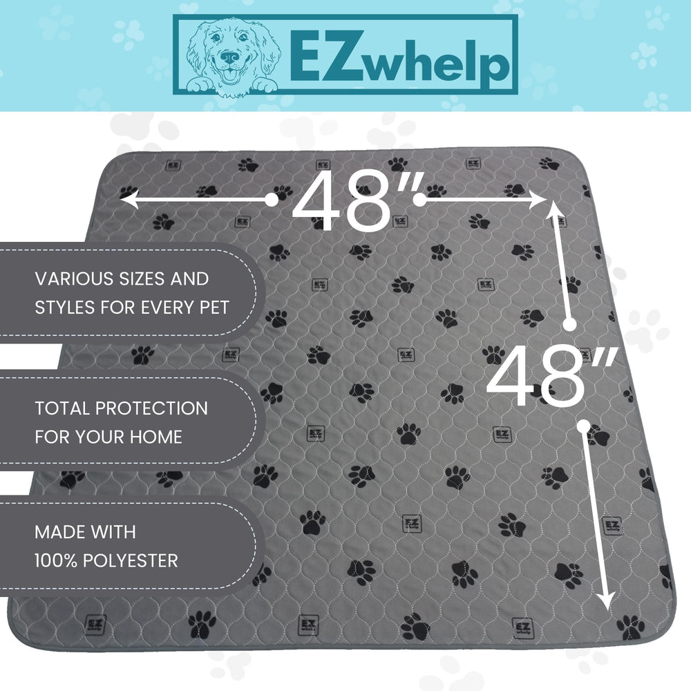EZwhelp waterproof pet pad back keeps moisture contained.
