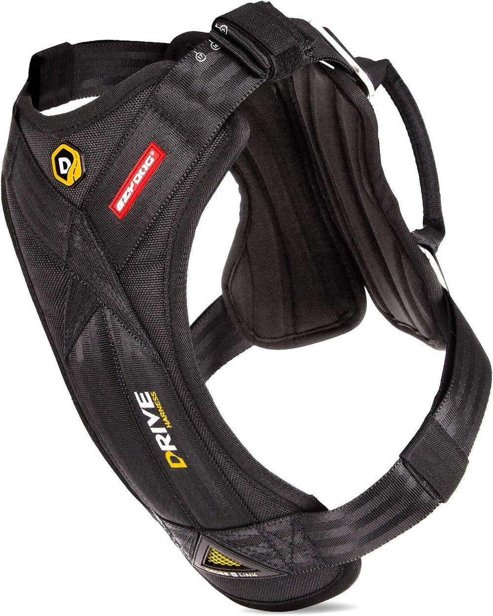 EzyDog Drive Harness crash-tested for safer car trips and added confidence.