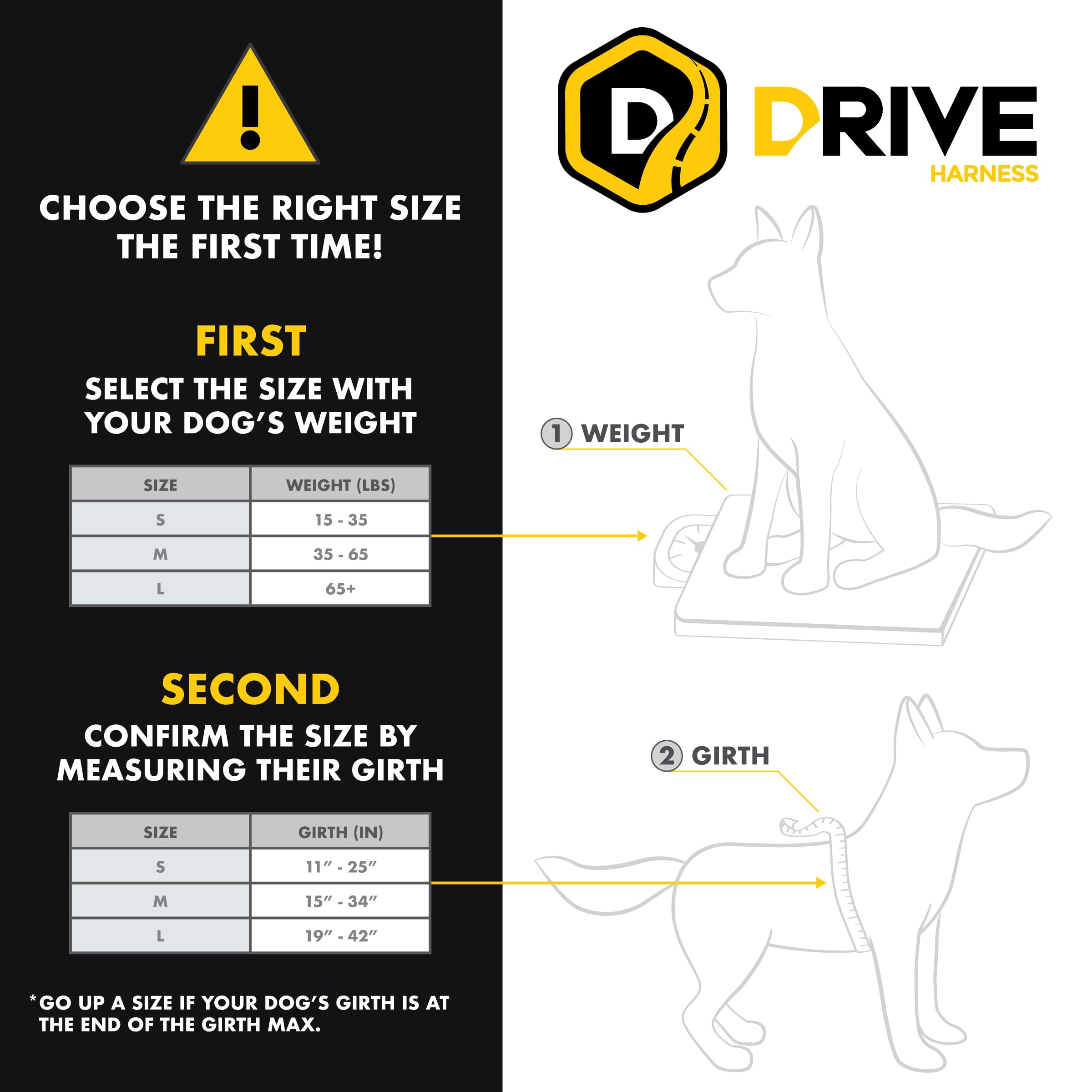 EzyDog Drive Harness featuring dual SR buckle for quick on-off.