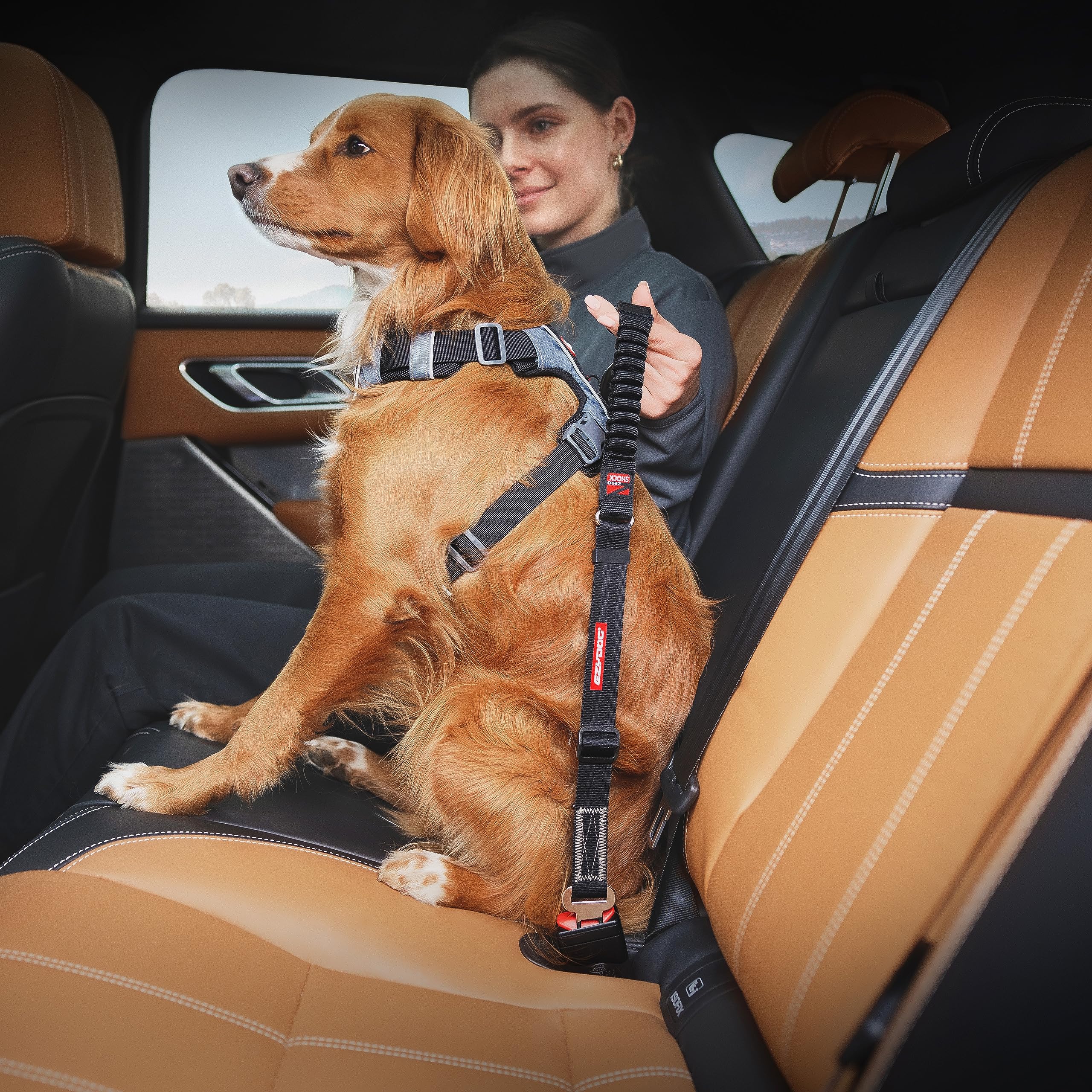EzyDog swivel snap hook provides durability and reduces driver distraction.