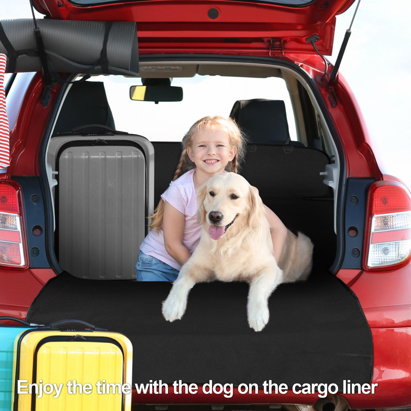 F-color dog cargo mat easy-install saves time on setup