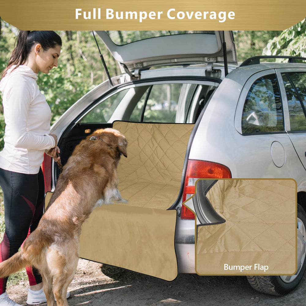 F-color foldable trunk liner adapts to different vehicles.