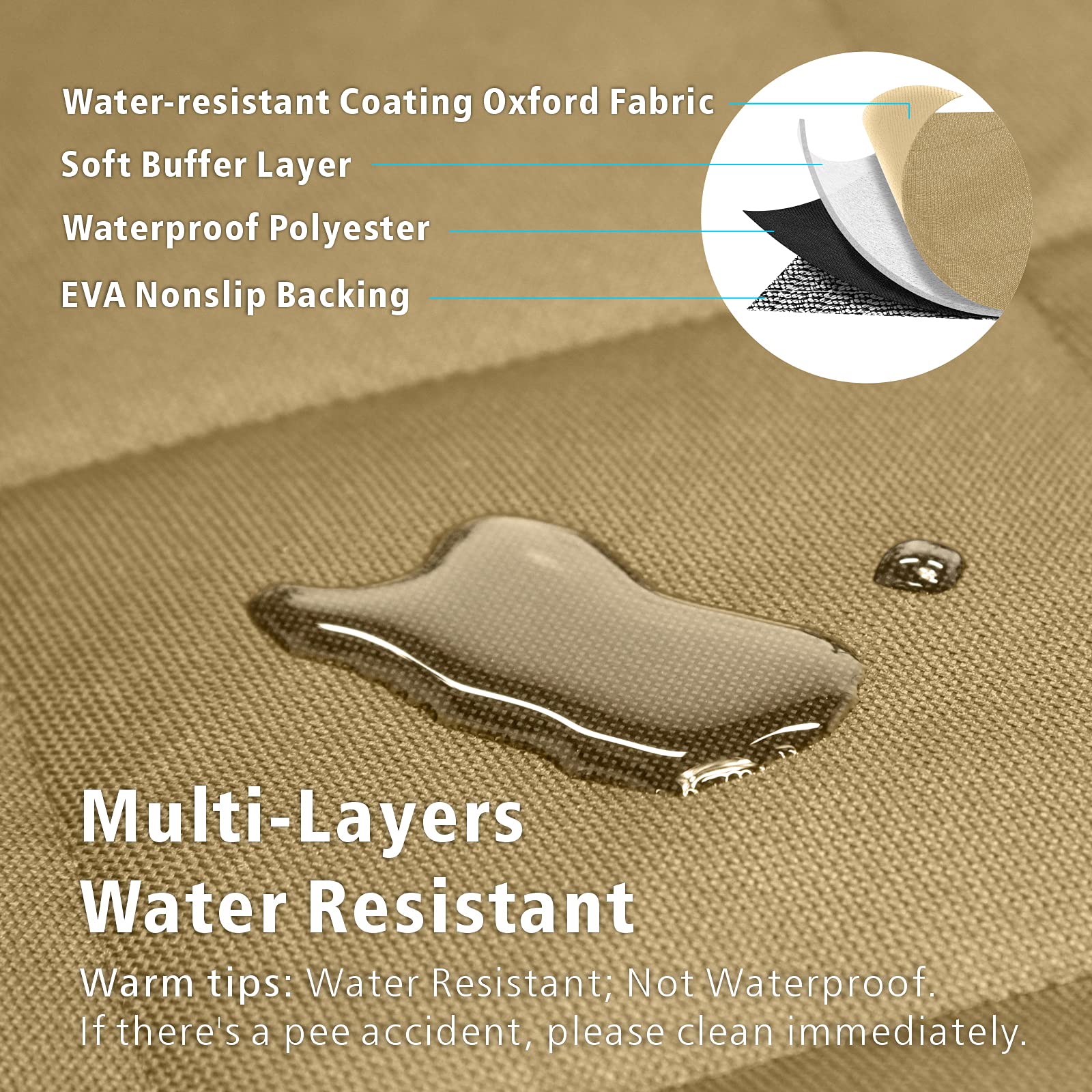 F-color non-slip backing keeps the liner stable on drives.