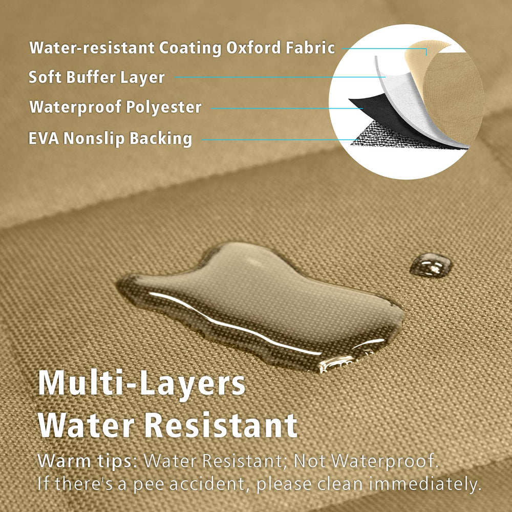 F-color non-slip backing keeps the liner stable on drives.