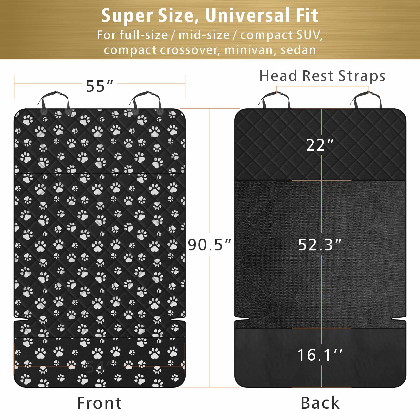 F-color bumper flap protector shields car paint during dog entry and exit