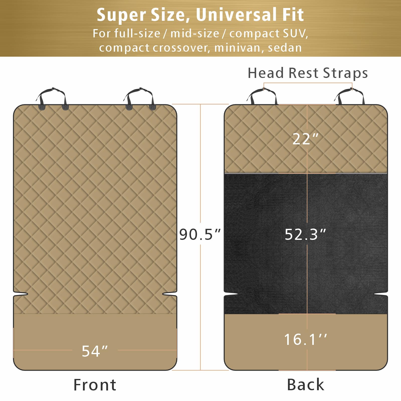 F-color bumper flap protector guards vehicle paint during pets' entry and exit.