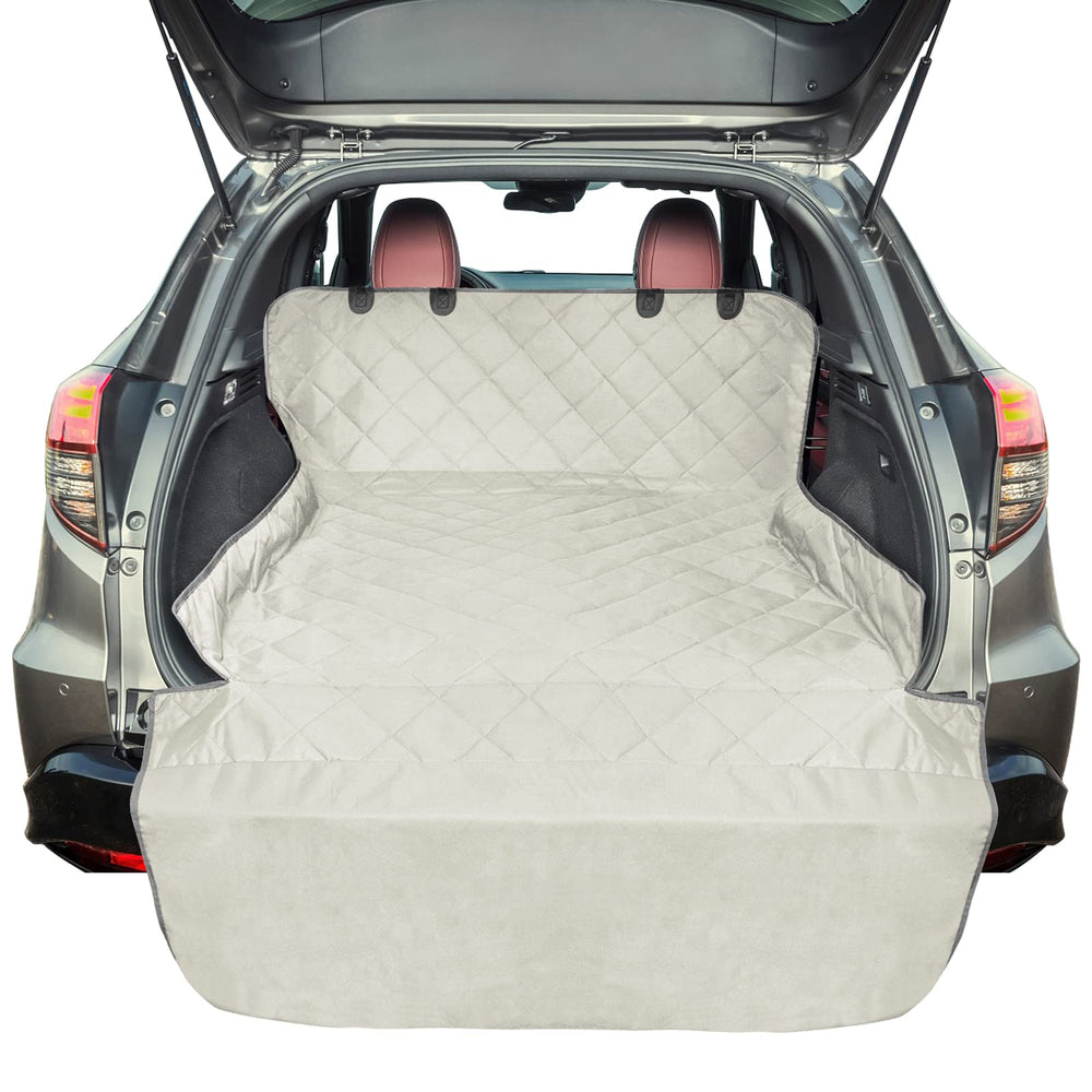 F-color SUV Cargo Liner dog-seat-cover shields cargo area from dirt and fur