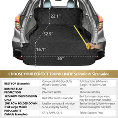 F-color SUV Cargo Liner extra-large non-slip net keeps items in place