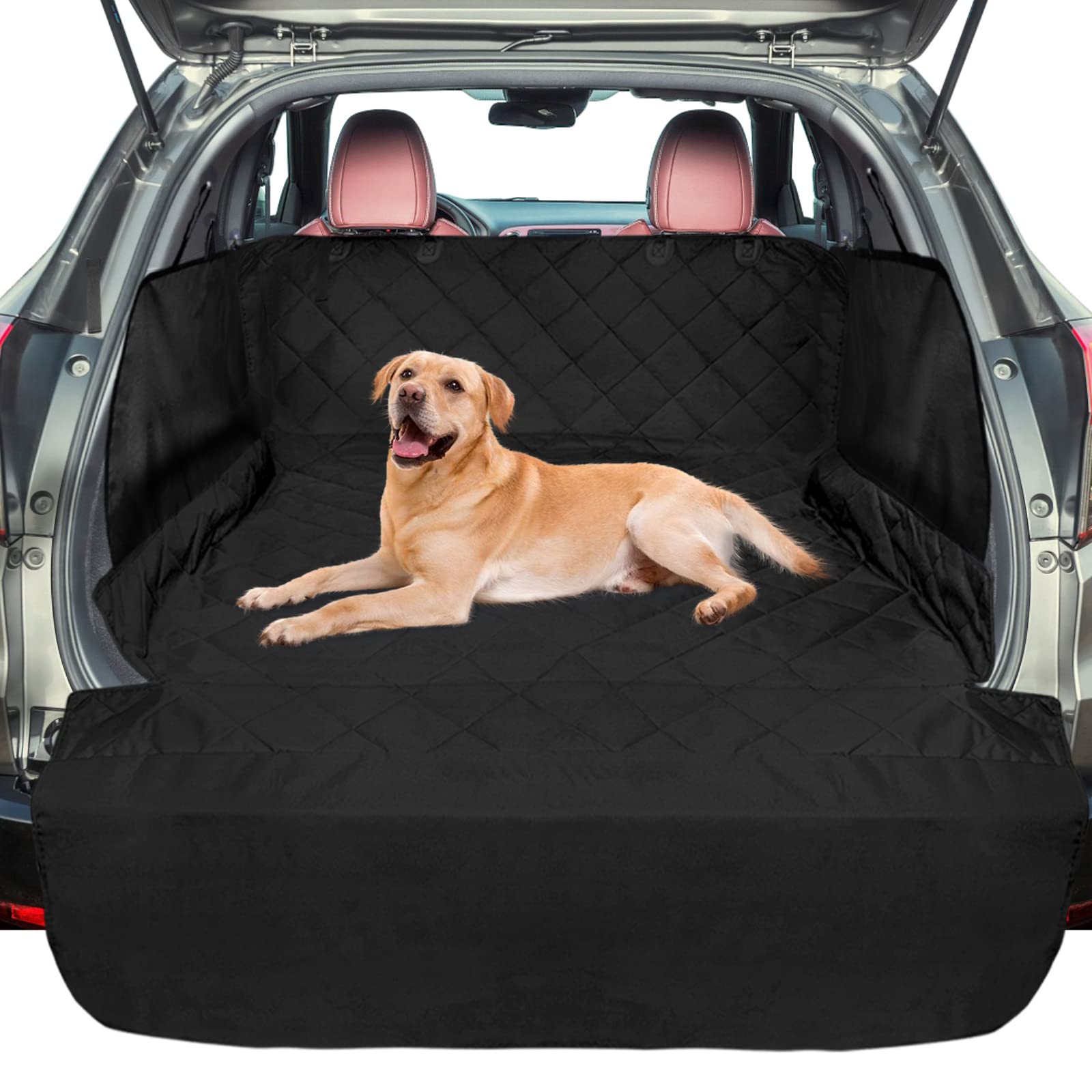 F-color SUV Cargo Liner with full coverage protecting the cargo area