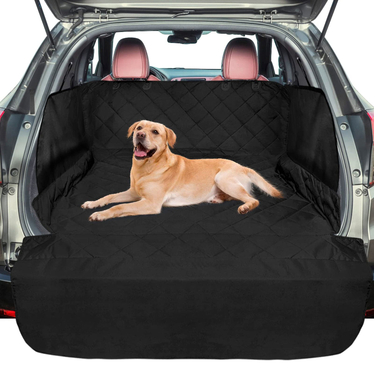 F-color SUV Cargo Liner with full coverage protecting the cargo area