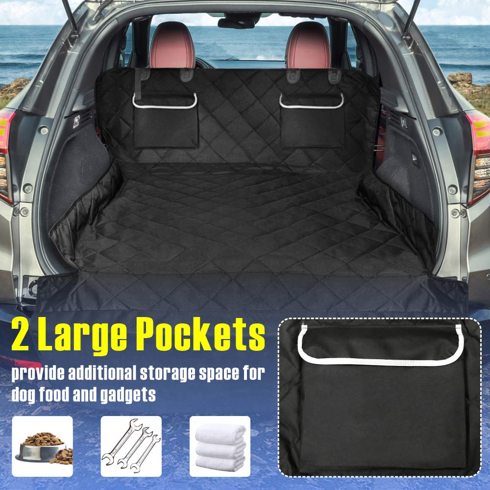 F-color cargo liner large pockets offer handy storage on trips.