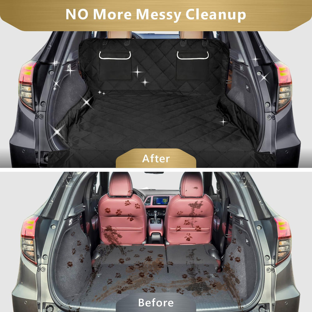 F-color cargo liner non-slip bottom keeps footing stable during drives.