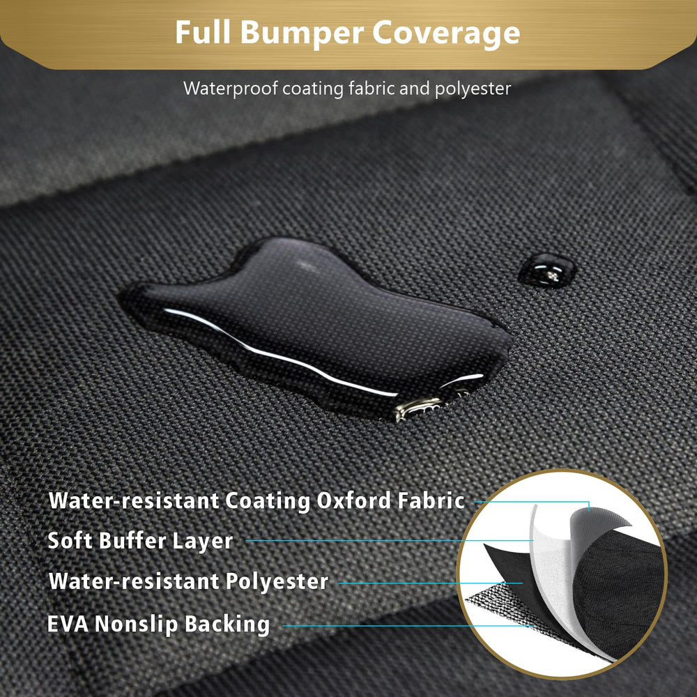 F-color SUV Cargo Liner quilted padded surface enhances pet comfort on trips