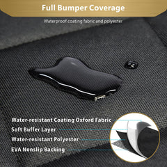 F-color SUV Cargo Liner quilted padded surface enhances pet comfort on trips