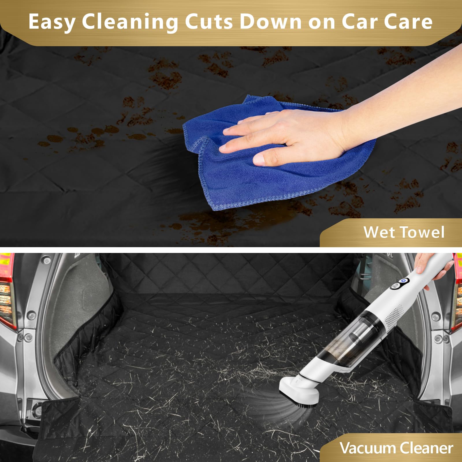 F-color SUV Cargo Liner slits for leveling keep the liner secure