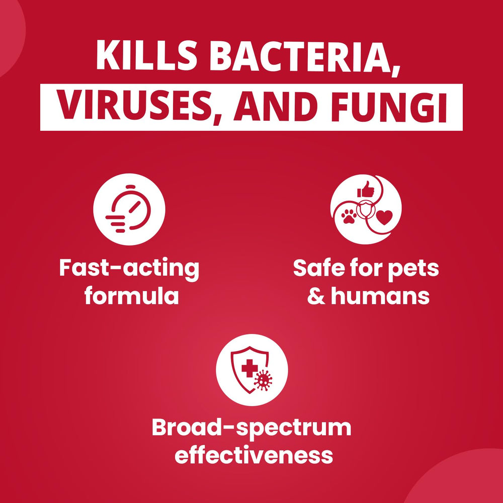 F10 disinfectant for bird cages to minimize contamination and odors.