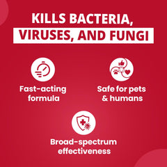 F10 disinfectant for bird cages to minimize contamination and odors.